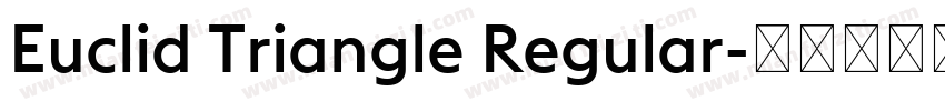 Euclid Triangle Regular字体转换